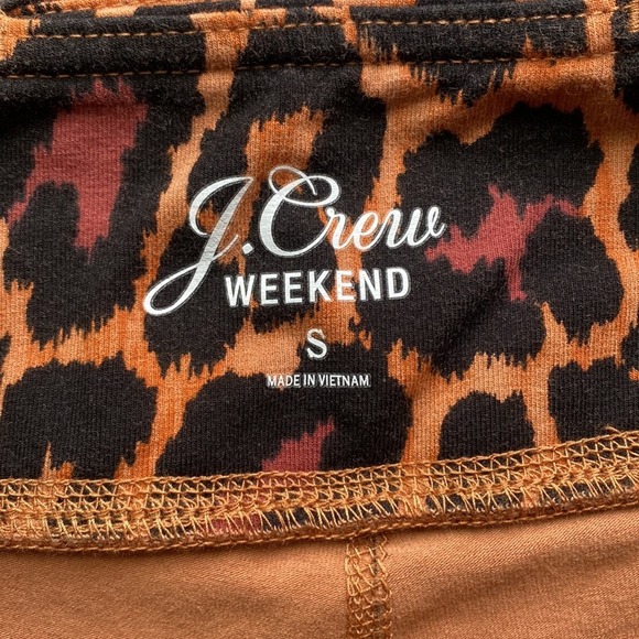 J. Crew Leopard Print Leggings - Orange and Black - Picture 5 of 6